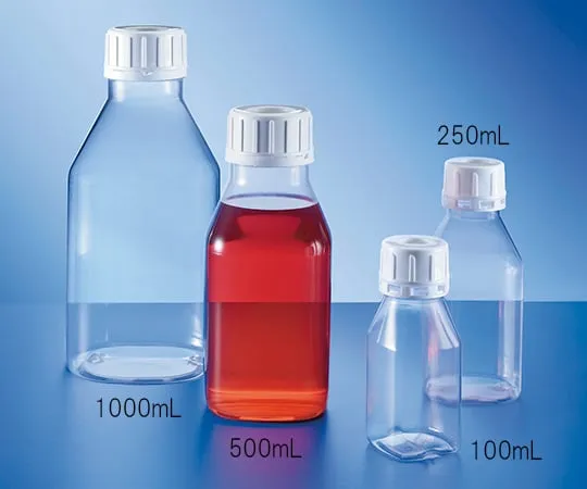 3-6981-01　［已停用］窄口方瓶100mL
