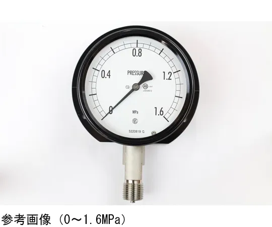 65-4304-88　Sealed Pressure Gauge (100Φ) Vertical B Frame -0.1~0.6 MPa　BE12-243