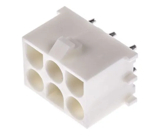 63-4683-52　TE Connectivity UniversalMATE-N-LOK,6Way, Straight PCB Header　350711-1