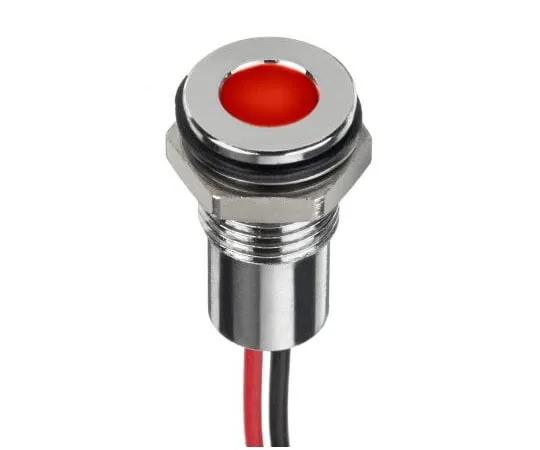 63-4684-77　RS PRO红色指示器，24 V直流，8毫米安装孔尺寸，导线终止，IP67　132-9123