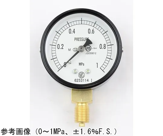 65-4268-73-20　Normal Pressure Gauge (Φ60) Vertical A Frame for Steam with 0.1 MPa Inspection Certificate　AA10-121