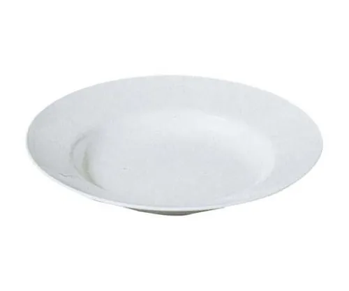 61-6839-85　Melamine Dishes for School Lunch Soup Plate (Large for Ramen Bowl Plate) No. 50 9 inch White　2452400