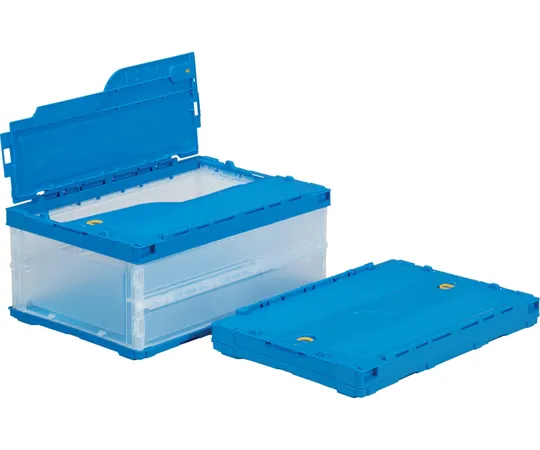 67-7112-77　Folding Container C-30B Transparent/Blue　55855000TMBL