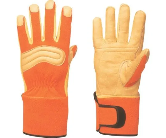 64-6746-03 KC-60 Fire Service Ceramic Leather Gloves Orange L KC60-OL