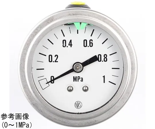 65-4326-83　Small Pressure Gauge with Glycerin (50Φ) 0.25 MPa　GV97-671