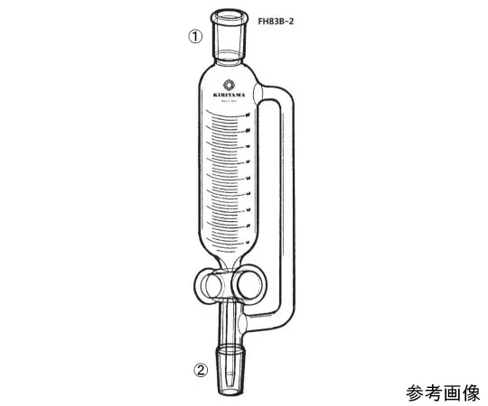 64-1069-10　［已停用］带刻度的Isobaric滴漏斗 (仅限主体)　FH83B-2-1