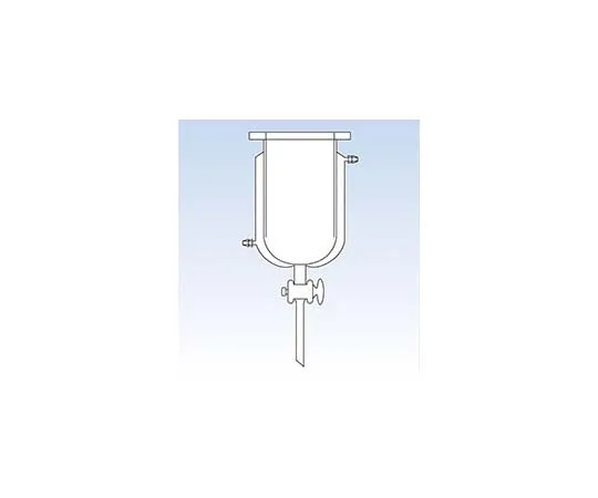 65-6822-65　Separable Flask with Jacket (with Bottom Opening PTFE Cock) 500 mL　1628-01