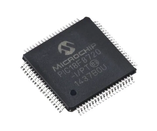 63-4805-01　微芯片，8位PIC微控制器，25MHz, 1.024 kB, 128 kB闪存，80PinTQFP　PIC18F8720-I/PT
