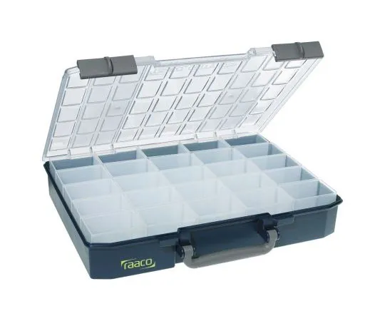63-4724-53　Raaco 25 Cell Blue PC, PP包装箱，80 mm x 415 mm x 330 mm　136327