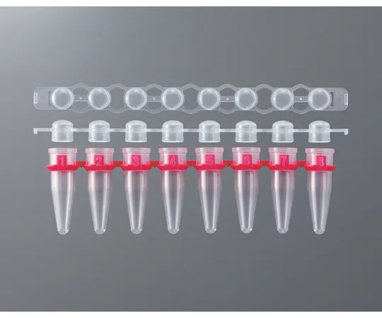 67-4743-61　8-Strip tube Dome Cap Set for PCR 0.2 mL Set of 120　PCR-8SPT-D-2-PPCP