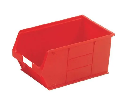 63-4818-43　RS红塑料可堆叠式储物盒，181 mm x 205 mm x 350 mm　484-4129