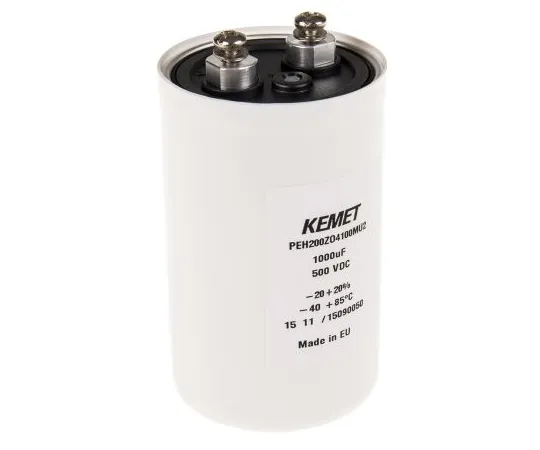 63-4759-30　凯美特1000μF 500 V直流电解铝电容器，底盘安装65 x 105 mm+85°C 65 mm 105 mm　PEH200ZO4100MU2