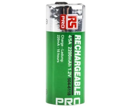 63-4838-48　RS PRO,1.2V, 4/5 A,镍氢充电电池，2.2Ah　504-6118