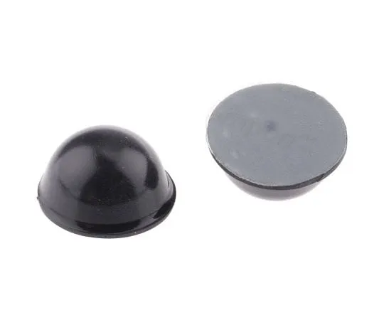 63-4664-51　半边形软垫产品圆球黑色高度9.7 mm　SJ5017BLACK