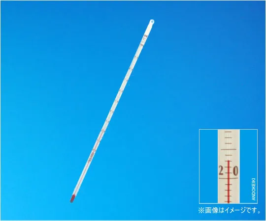 64-0705-15　红色液体精密棒温度计-30~100°C (1°C)　1-23-3