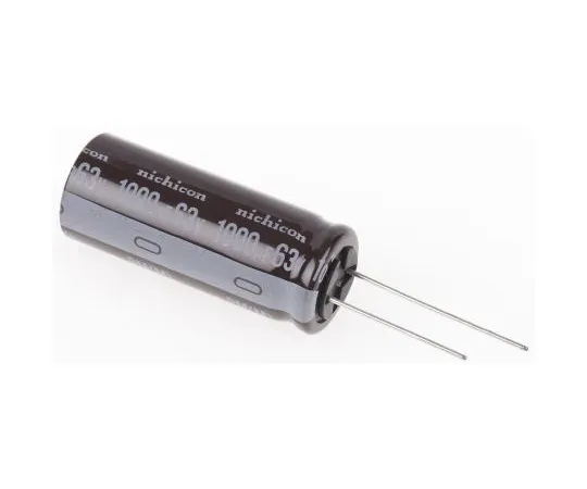 63-4848-05　尼希康1000μF63V直流铝电解电容器，通孔16 (Dia。)x 40 mm+105°16 mm 7.5mm　UPM1J102MHD