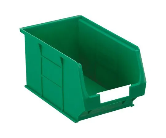 63-4818-38　RS绿色塑料可堆叠式储物盒，130 mm x 150 mm x 240 mm　484-4040