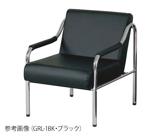 3-8742-01　［已停用］接待椅黑色　GRL-1 BK