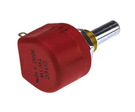 63-4837-33　TEConnectivity 1 Gang旋转缠绕电位器，直径6.35 mm。轴，500Ω，±10%，1W,线性TW1501KA　TW1501KA