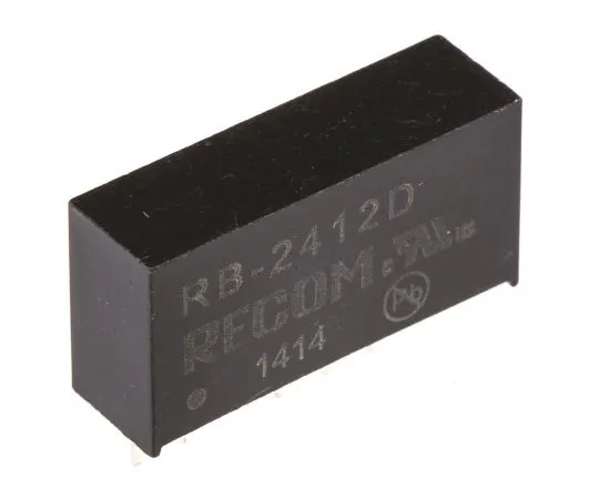 63-4807-14　回收RB1W隔离DC-DC转换器通过孔，电压在21.6→26.4 V直流，电压输出±12 V直流　RB-2412D