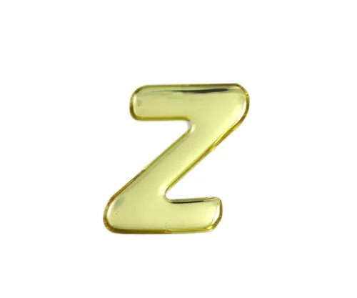 61-7427-18 金色字元Z 35公厘x 1公厘 GM35-Z