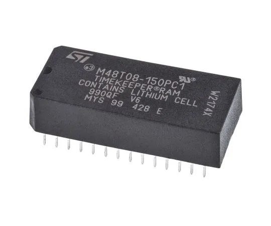 63-4759-23　意法半导体M48T08-150PC1 NVRAM, 150 ns, 5 V 28针PCDIP　M48T08-150PC1