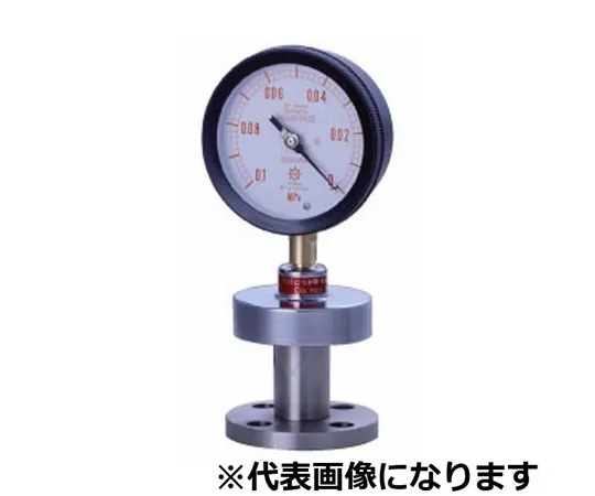 65-3630-15　Diaphragm Type Pressure Gauge Flange Type Diaphragm SUS316L Sealed Liquid Silicon  A Type φ100 76φ 0~0.1　PK-5AU100JIS10K-15ARF0.1MPAS25CSUS304