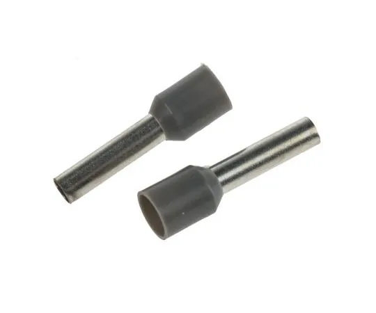 63-4698-49　RS PRO绝缘压紧靴带铁，长度12 mm,直径3.2 mm,线材尺寸4 mm 2,灰色　157-1250