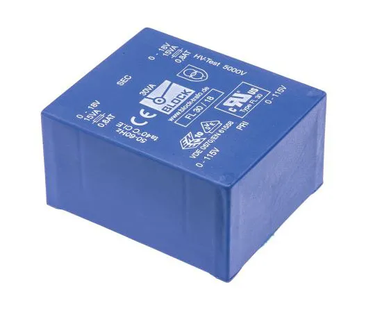 63-4724-96　18V交流2孔PCB变压器输出，30VA　FL 30/18