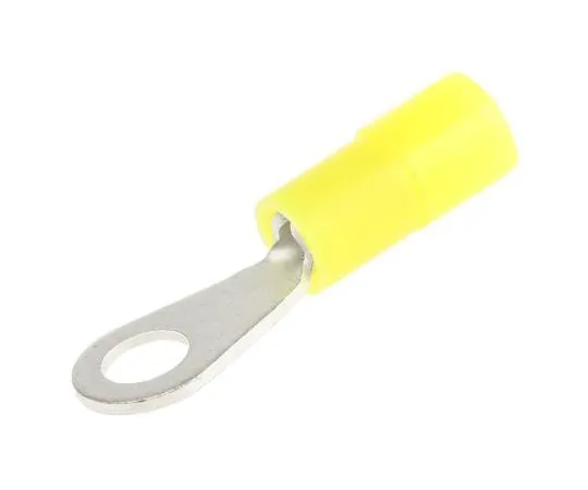 63-4741-95　RS PRO绝缘压紧环端子，M2.5螺柱尺寸，0.2mm2至0.5mm2线材尺寸，黄色　239-4105