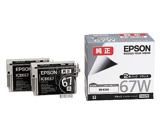 61-0512-15　Epson正版墨水匣 (黑色) x 2　ICBK67W