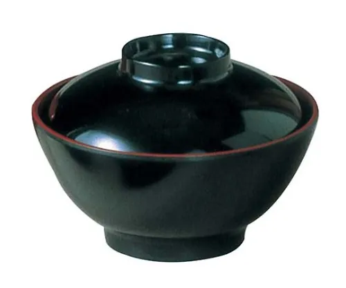 61-6843-10　Kasumi Soup No. 13WA Inner Red Meat Melamine　6803900