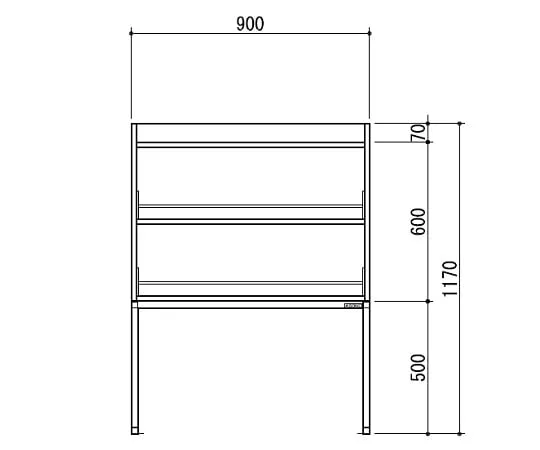 3-2090-01　［已停用］试剂架 (钢型)　TOB-900-SB