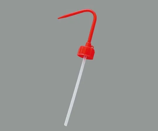63-1280-05　Polyethylene Wash Bottle Nozzle Set for 100 mL Red　0174R