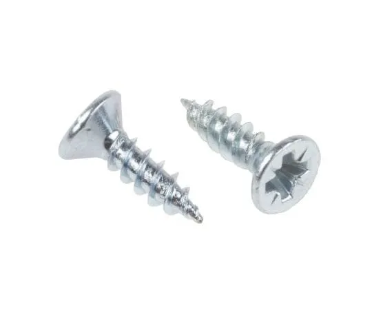 63-4690-75　PozidrivCountersunkSteelWoodScrew光亮锌镀层，6号螺纹，长度1/2　144-3499