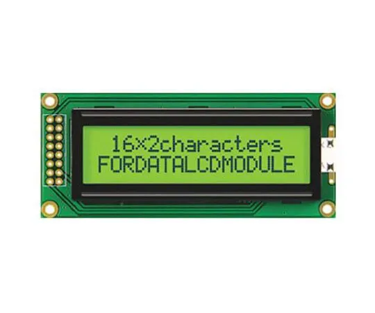 63-4681-47　FordataFC1602B01-FHYYBW-51LEFC字母数字LCD字母数字显示器，绿色，黄色-绿色，2行16　FC1602B01-FHYYBW-51LE