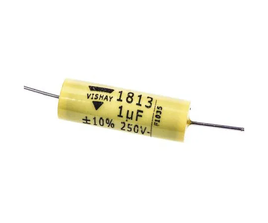 63-4718-26　Vishay 1μF聚酯电容器PET 160 V ac, 250 V dc±10% MKT 1813系列通孔　MKT1813-510-255