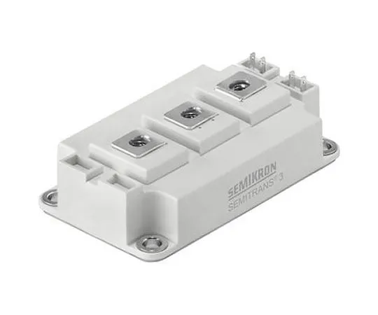 63-4680-13　SemikronSKM400GB125D, SEMITRANS 3, N通道双IGBT晶体管模块， 大400 A, 1200 V,螺丝安装　SKM400GB125D