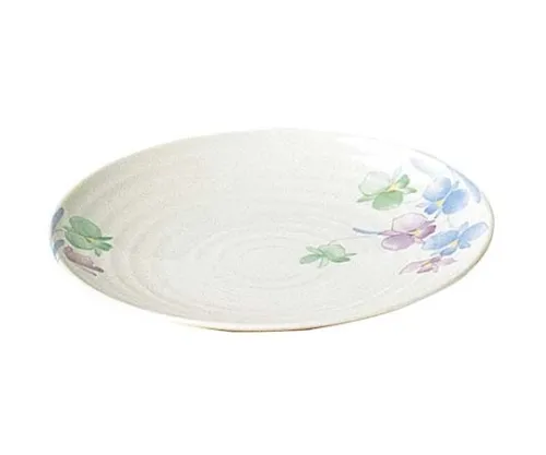 61-6833-66　Melamine Japanese Cuts Sumire Round Dish Large VO-12　2444600