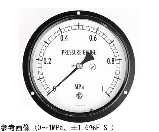 65-4305-95-20　Sealed Pressure Gauge (150Φ) Embedded D Frame (Mounting Hole) with 0.6 MPa Inspection Certificate　BG15-231