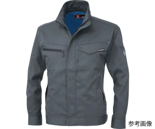 65-8373-02　Long Sleeve Blouson Charcoal Gray L　1634-25-L