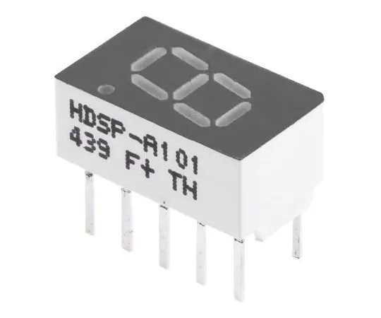 63-4793-87　HDSP-A101Broadcom 7段LED显示屏，CA红色3.6 mcd RH DP 7.6 mm　HDSP-A101