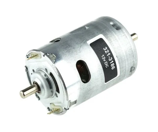 63-4763-62　RS Pro直流电机，36.88 W, 12 V直流，82.08 gcm, 4289 rpm,轴径6.35 mm　321-3186