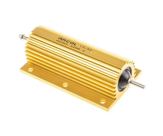 63-4746-65　ArcolHS300系列铝合金厚板轴向线材贴装电阻，220Ω±5% 300W　HS300 220R J