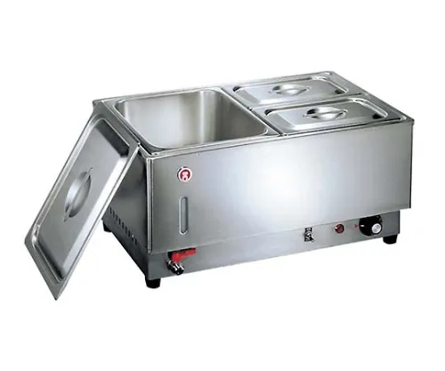 61-6711-10　K Electric Food Warmer Horizontal Type KU-111Y 6.5 L x 2　0873600