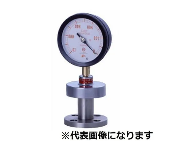 65-3630-89　Diaphragm Type Pressure Gauge Flange Type Diaphragm SUS316L Sealed Liquid Silicon  A Type φ75 76φ 0~0.6　PK-5AU75JIS10K-15ARF0.6MPAS25CSUS304