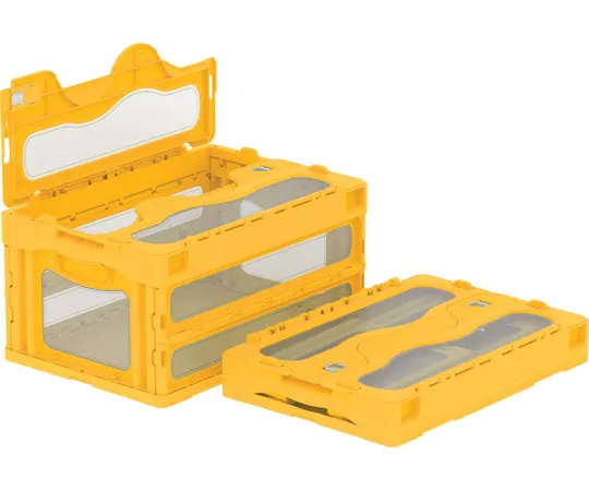 67-7113-04　Folding Container C-40B Yellow/Transparent　55902000YE304TM
