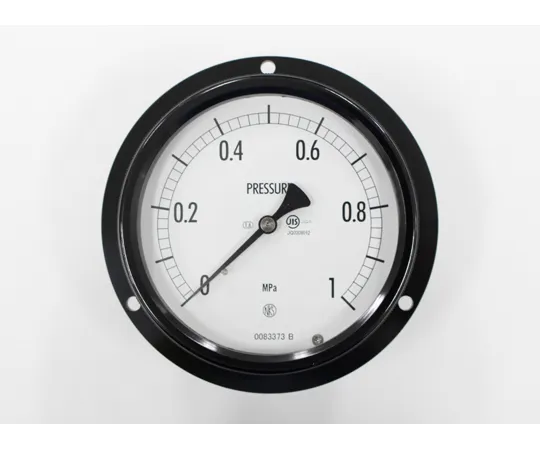 65-4305-25　Sealed Pressure Gauge (100Φ) Recessed D Frame (Mounting Hole) 1 MPa　BE17-233