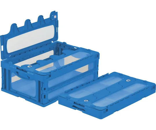 67-7113-11　Folding Container C-55B Blue/Transparent　55908000BLCOPTM