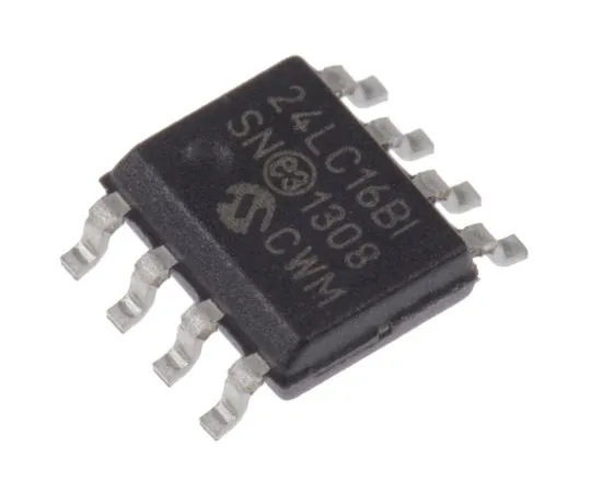 63-4777-31　Microchip24LC16B-I/SN, 16 kbit串行EEPROM内存，900 ns 8针SOICI2C　24LC16B-I/SN